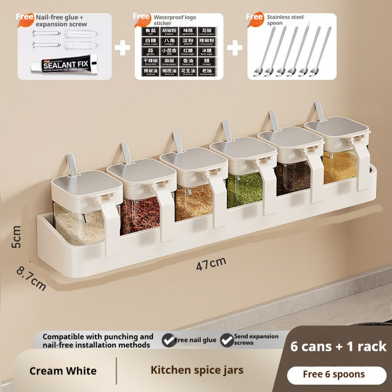 Seasoning Box Storage Rack Combination Suit