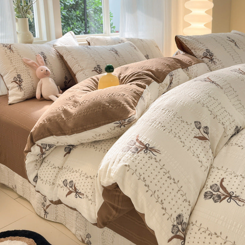 Cloud Yarn Cotton Four-piece Set