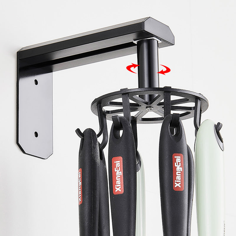 Aluminum Kitchen Rotating Hook Rack