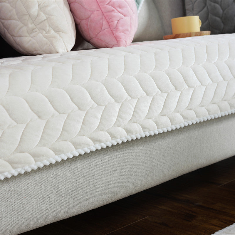 Thicken Plush Quilted Sofa Towel
