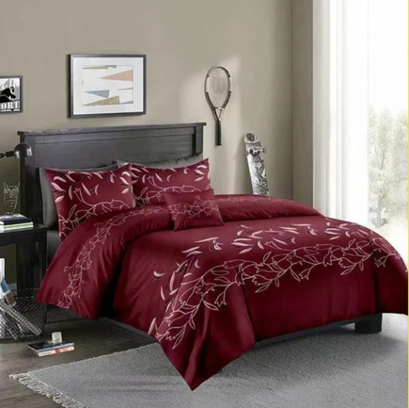Three-piece Simple Printed Bedding Set