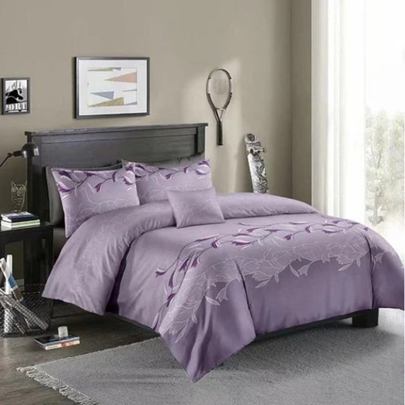 Three-piece Simple Printed Bedding Set