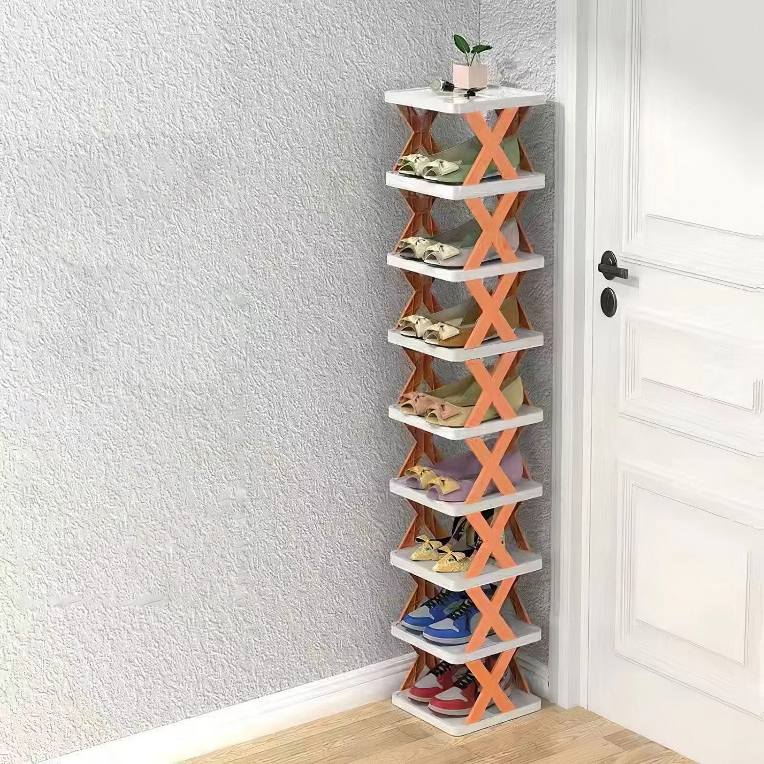 9Tier Narrow Entryway Shoe Rack