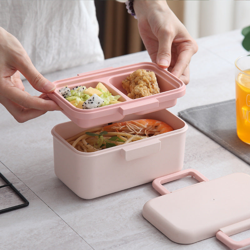 Bamboo Fiber Compartment Lunch Box