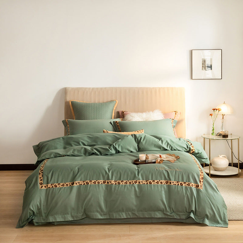 Cotton Bed Linen Embroidered Set