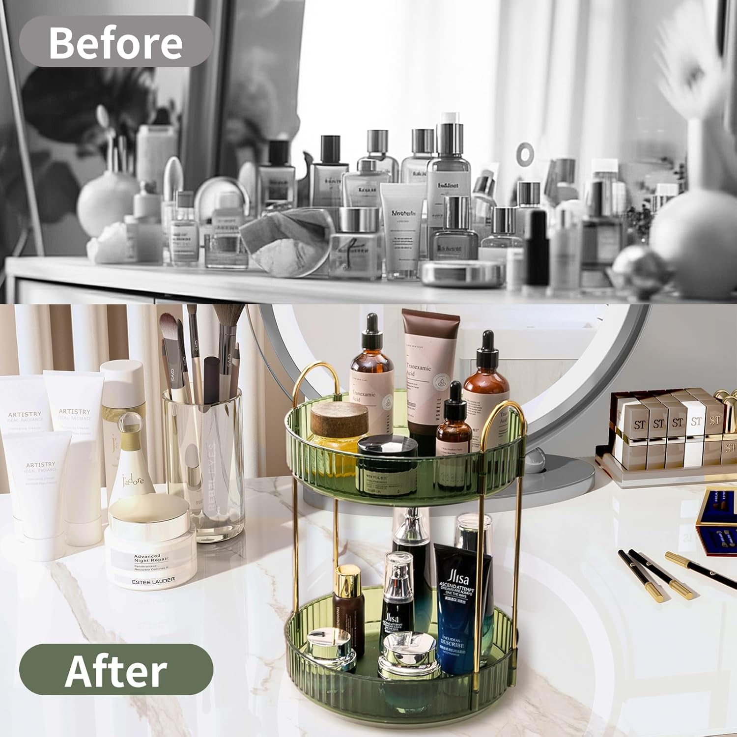 360 Rotating Makeup Organizer