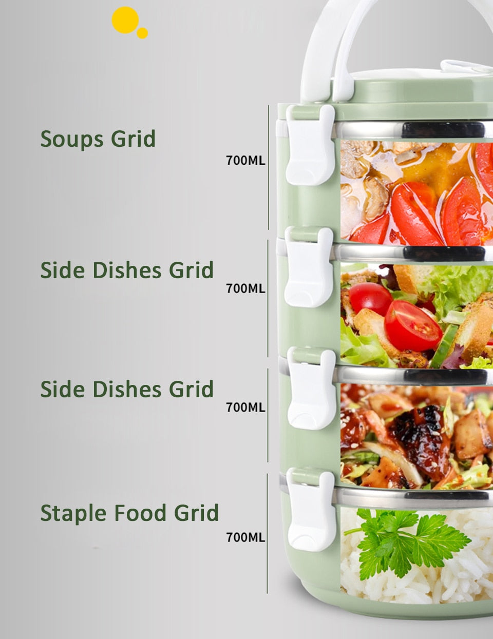 Sealed Heat-Resistant Insulated Lunch Box