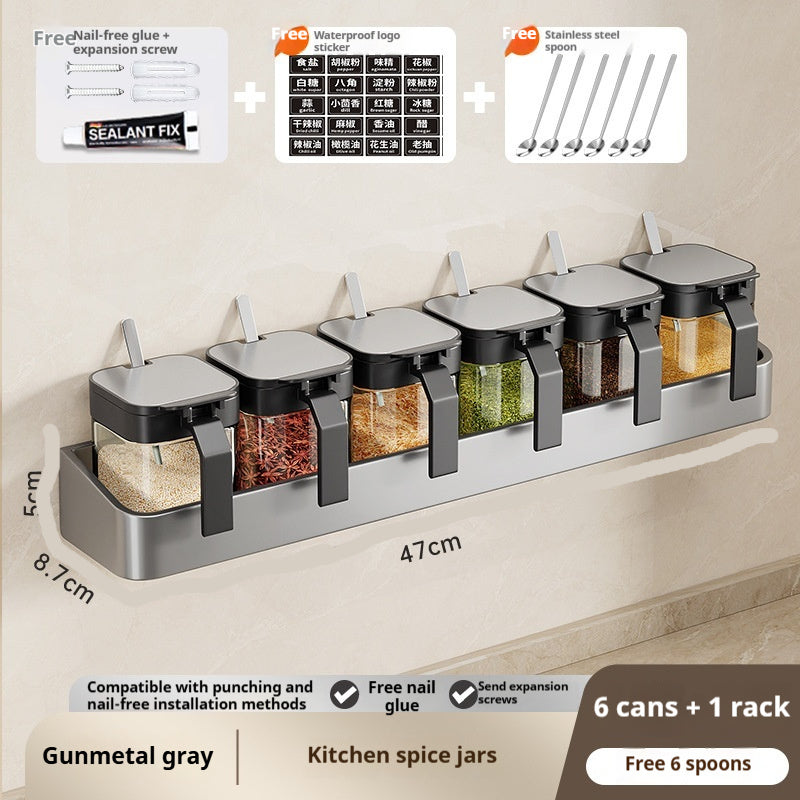 Seasoning Box Storage Rack Combination Suit