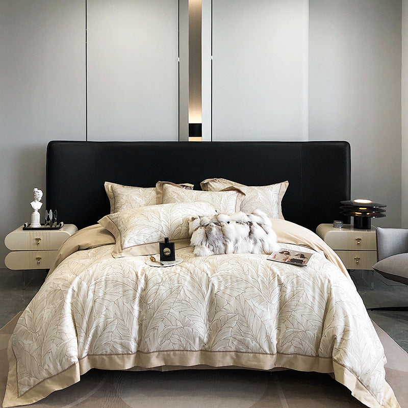 Long-staple Cotton Printed Four-piece Bedding Set