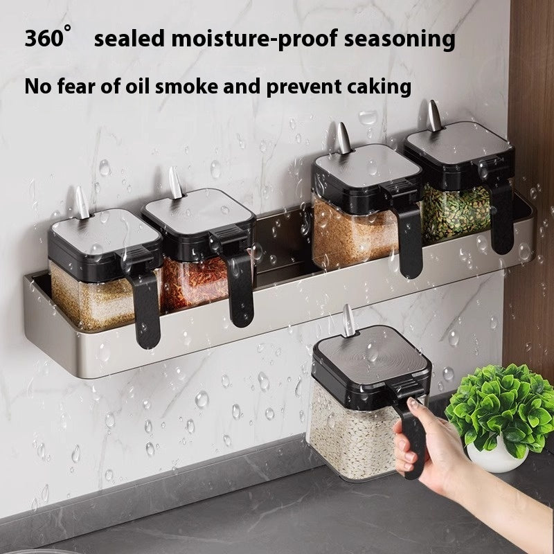 Seasoning Box Storage Rack Combination Suit