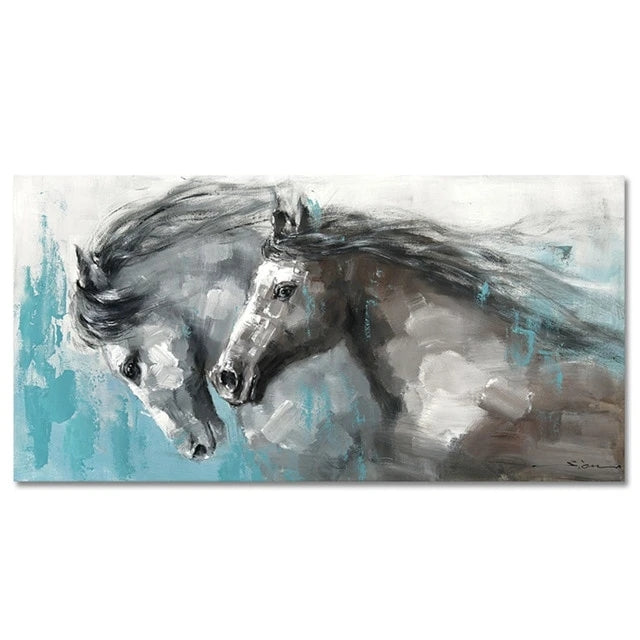 Canvas Painting Running Horse