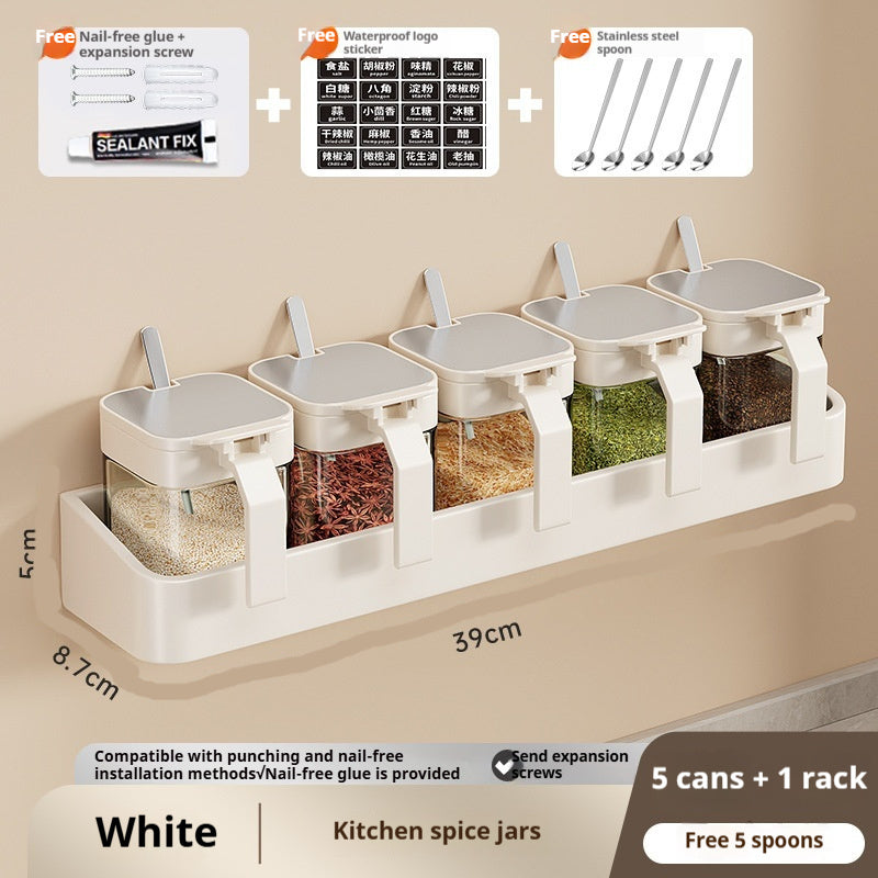 Seasoning Box Storage Rack Combination Suit