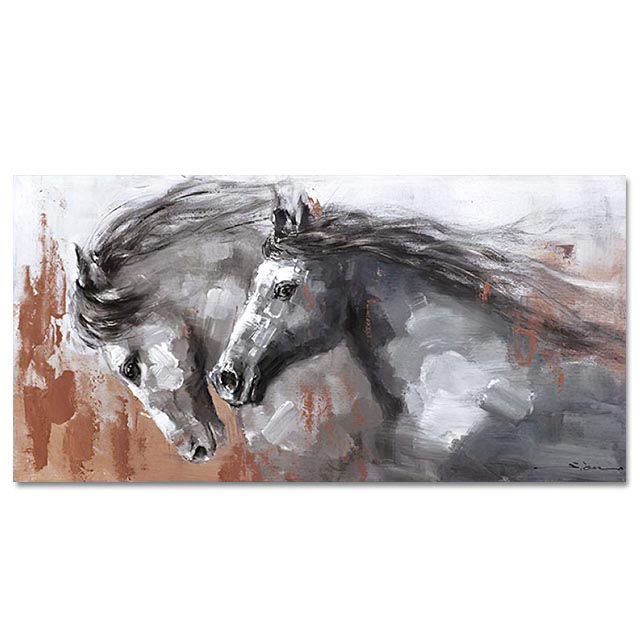 Canvas Painting Running Horse