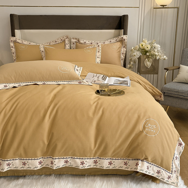 Cotton Bed Linen Embroidered Set
