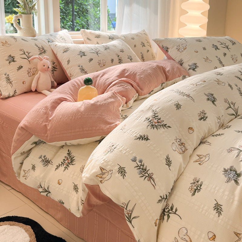 Cloud Yarn Cotton Four-piece Set